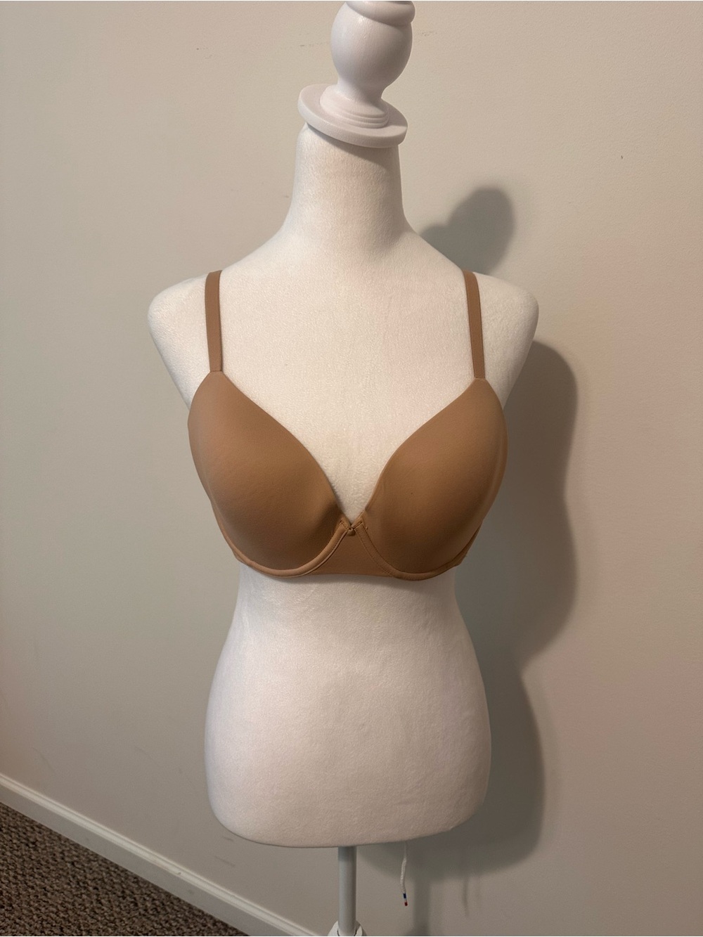 SOMA ENBLISS FULL COVERAGE SOFT TAN BRA SIZE 34D